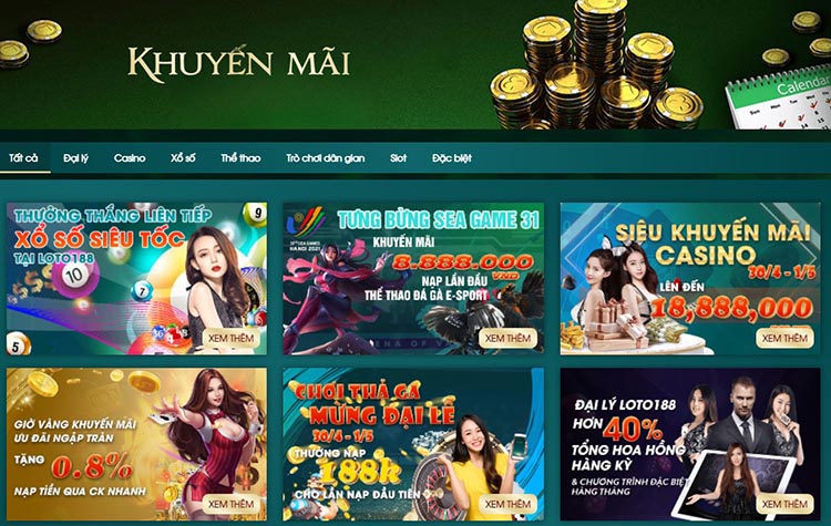 khuyến mãi loto188